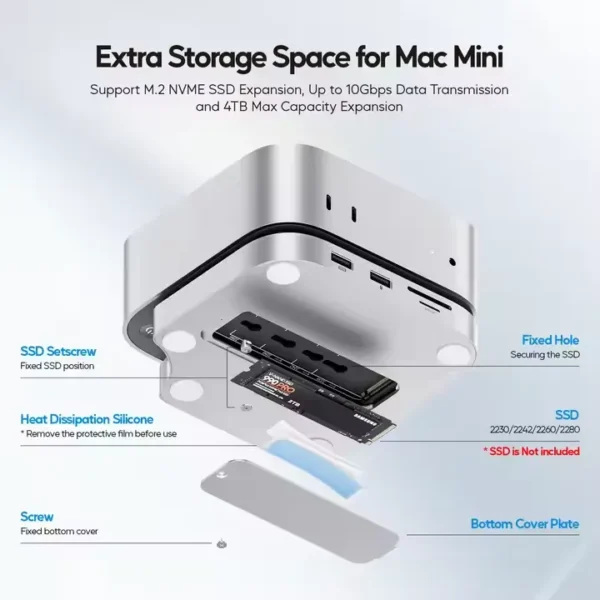 Mac Mini M4 or M4 Pro Docking Station
